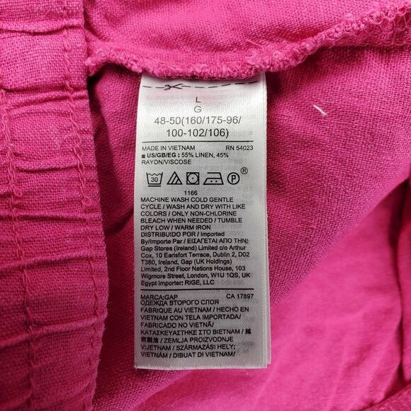 Gap  Mid Rise Pull-On Linen-Blend Shorts Size L - Picture 6 of 7